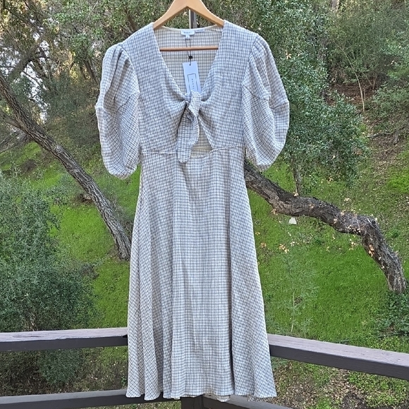 NEW $485 RHODE GINNY MIDI DRESS IN CERULEAN SIZE 6 - Picture 2 of 11